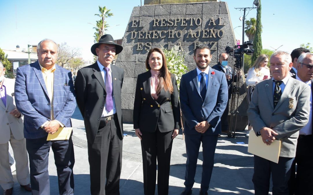 Conmemoración del 217 Aniversario del Natalicio del ILPH Benito Pablo Juárez García, Aguascalientes, Ags.