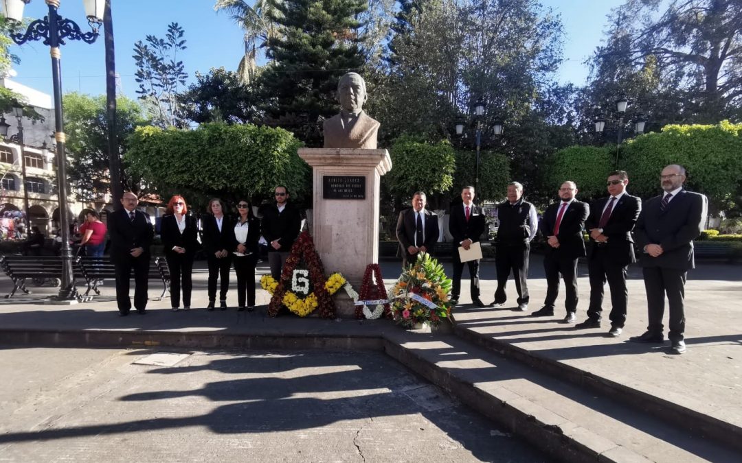 Conmemoración del 217 Aniversario del Natalicio del ILHP Benito Pablo Juárez García, Los Reyes, Mich.