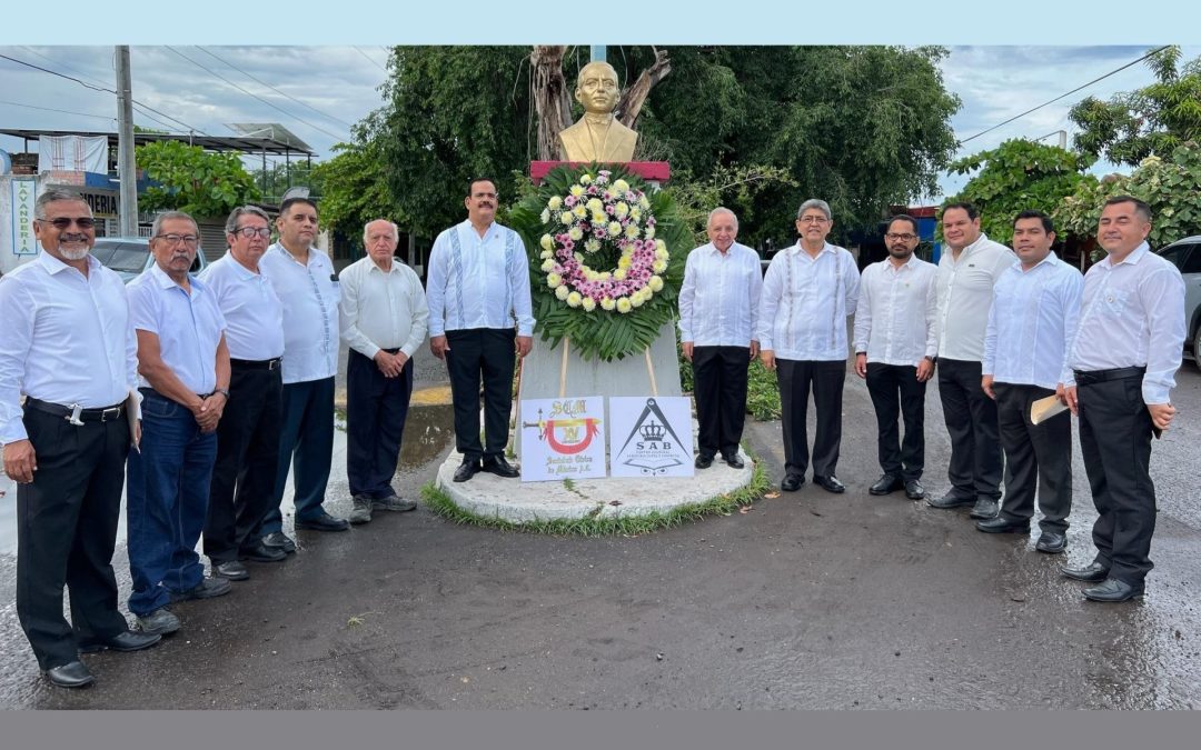 Conmemoración del CLIII Aniversario Luctuoso del Benemérito de las Américas en Tecomán, Col.