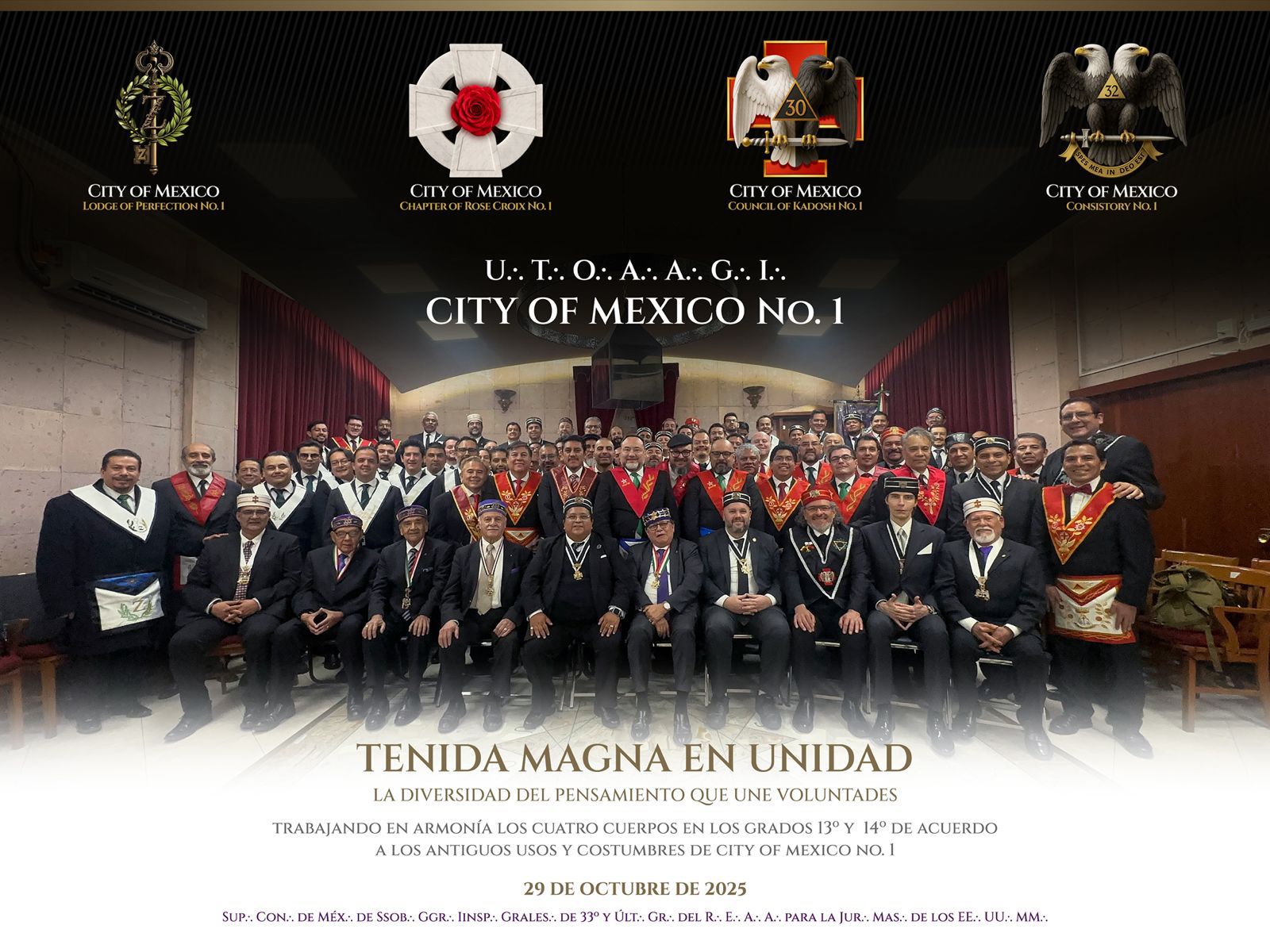 Tenida Magna en Unidad – City of Mexico Nr 1 2025